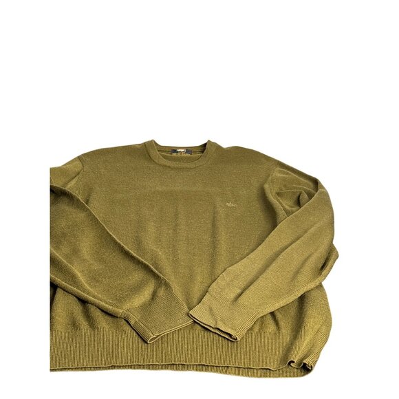 Spains Bruno Baresi Men's Olive Green Wool Blend Crew Neck Sweater EU 52/XL - Picture 3 of 9